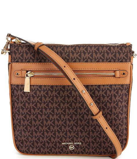 burgundy michael kors 3 in 1 jet set crossbody|Jet Set Large Signature Logo Crossbody Bag .